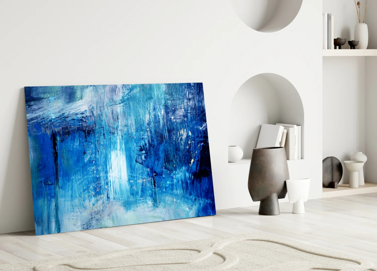 Abstract Glass Wall Art - Image 4