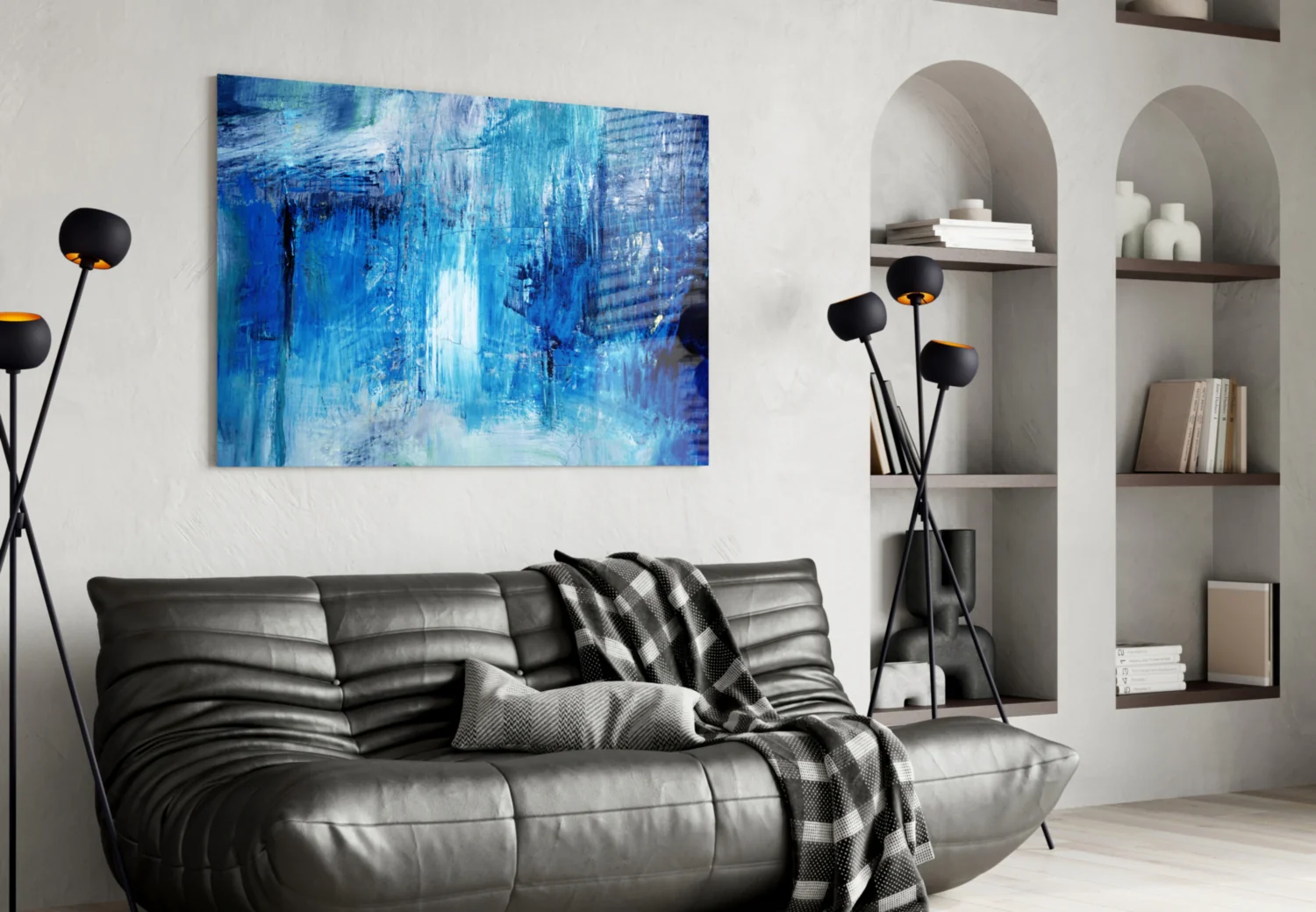 Abstract Glass Wall Art - Image 5