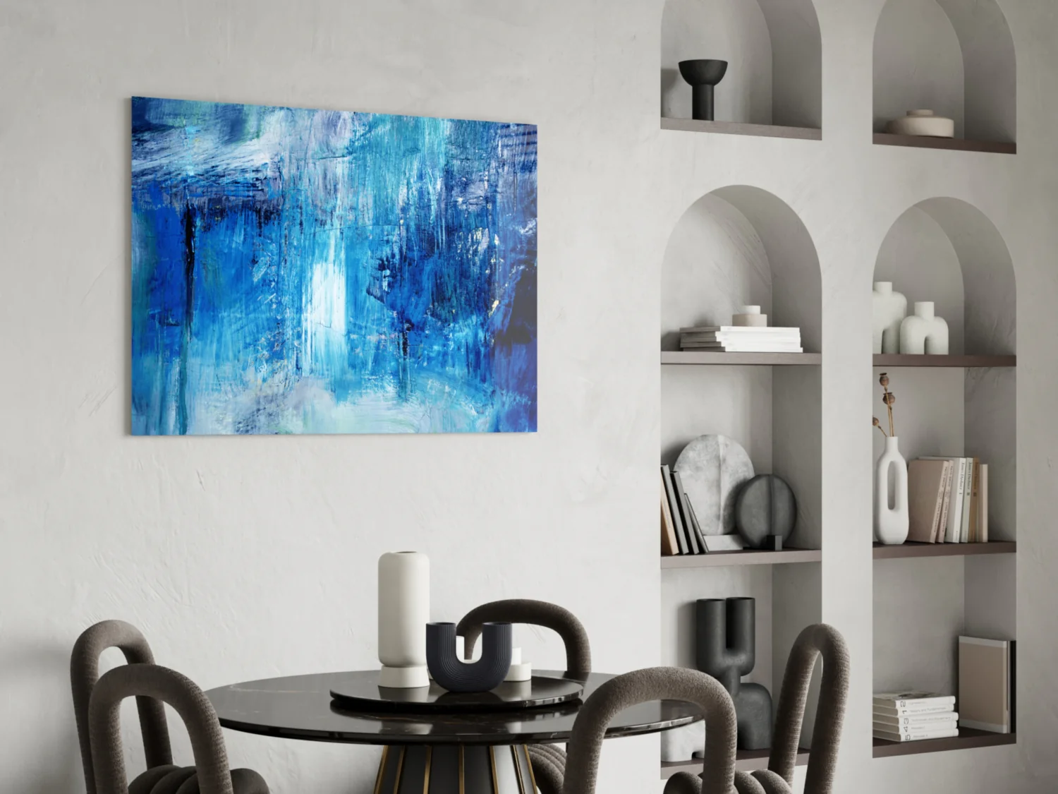 Abstract Glass Wall Art - Image 6