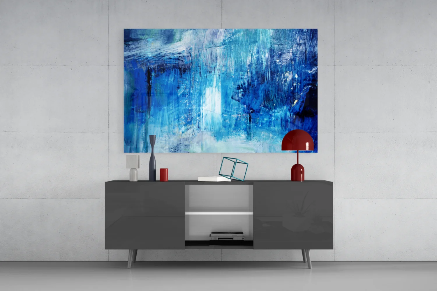 Abstract Glass Wall Art - Image 9