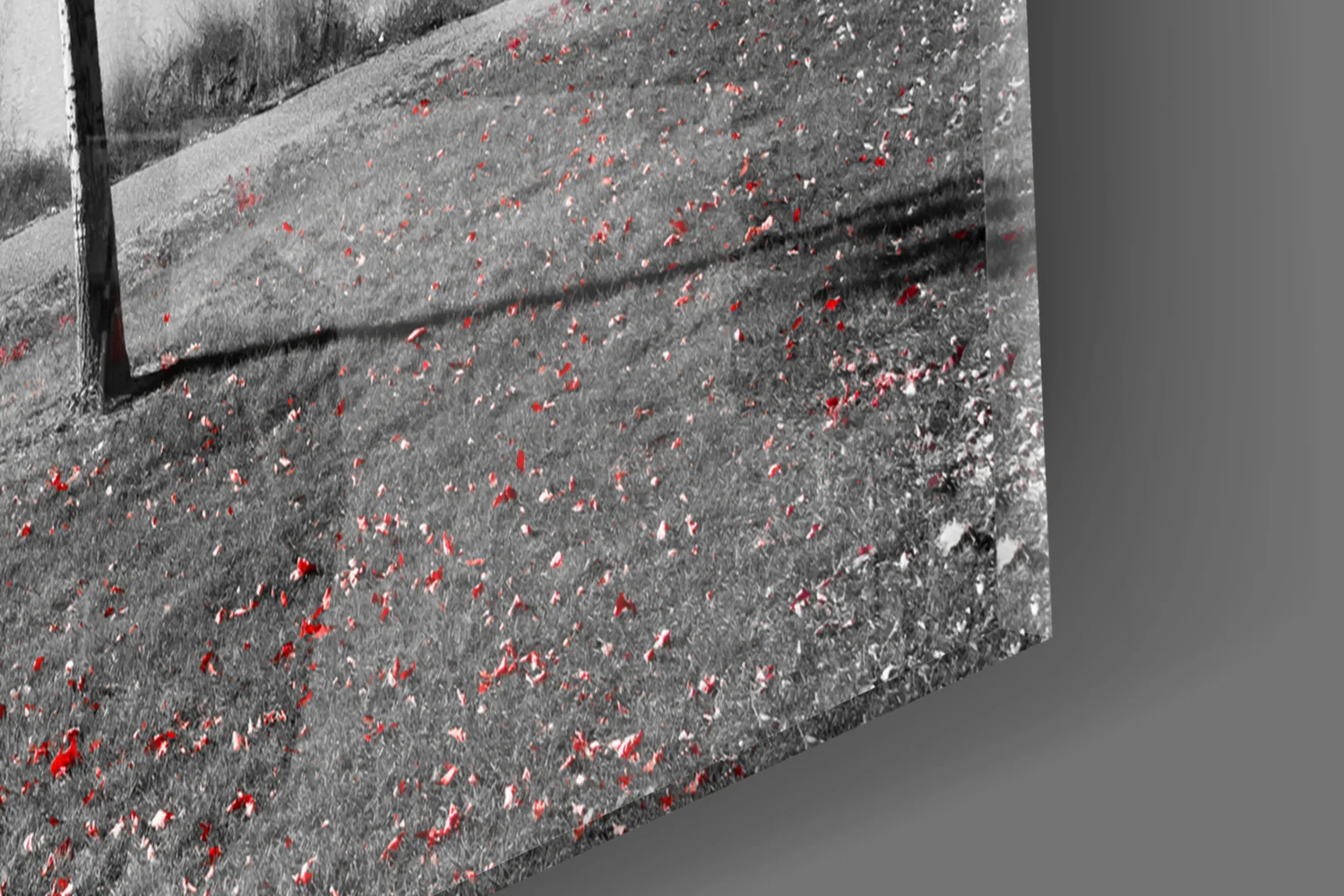 Red Tree Glass Wall Art - Image 8