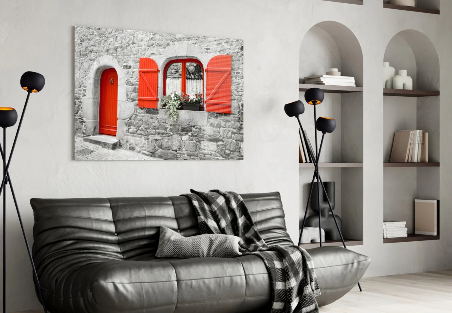 Red Door Glass Wall Art - Image 5