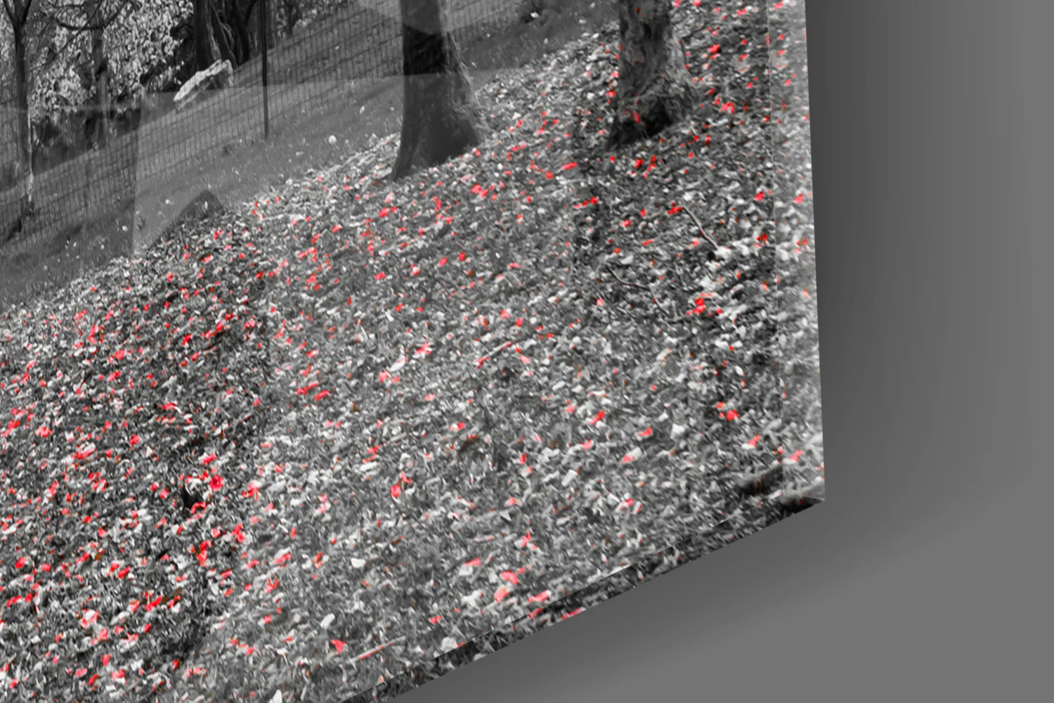 Red Tree Glass Wall Art - Image 8