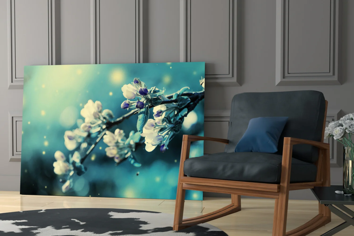 Flower Glass Wall Art - Image 7