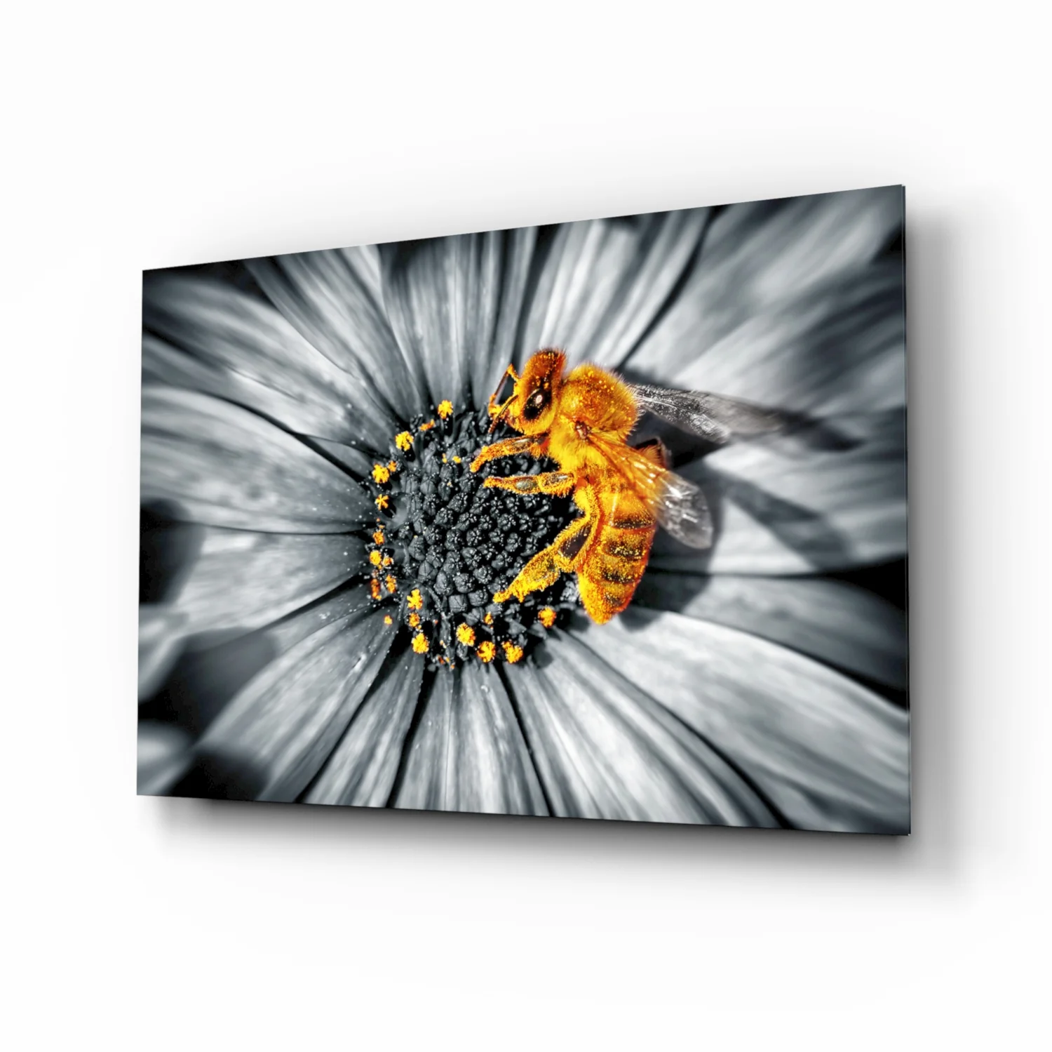 Honey Bee Glass Wall Art - Image 2