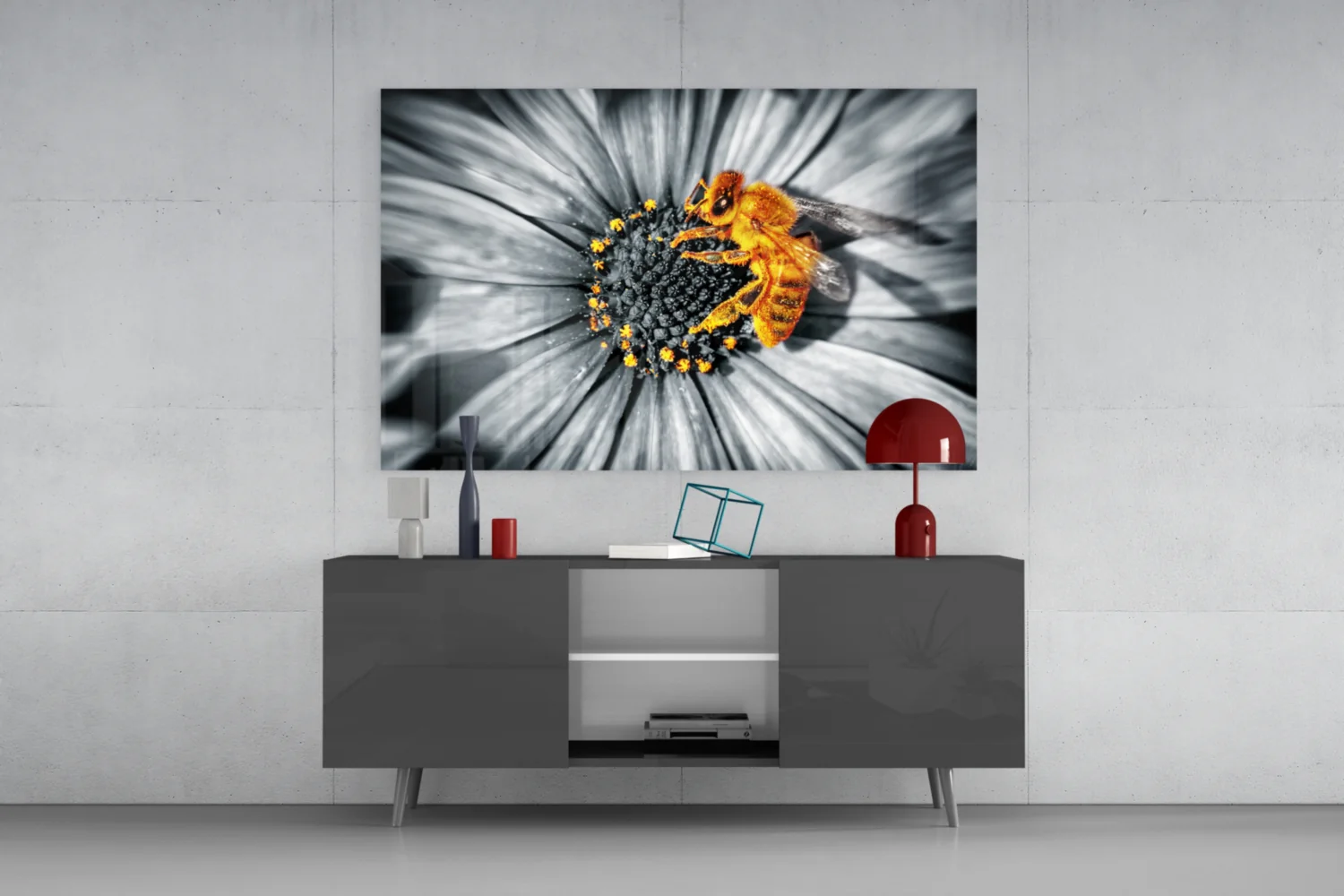 Honey Bee Glass Wall Art - Image 9