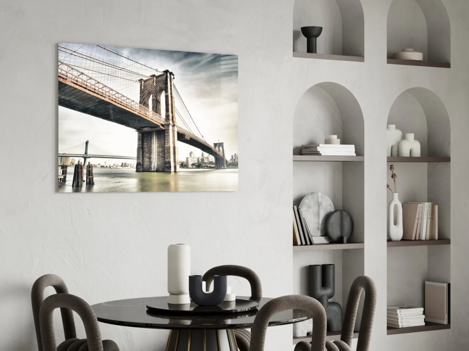 Brooklyn Bridge Glass Wall Art - Image 6