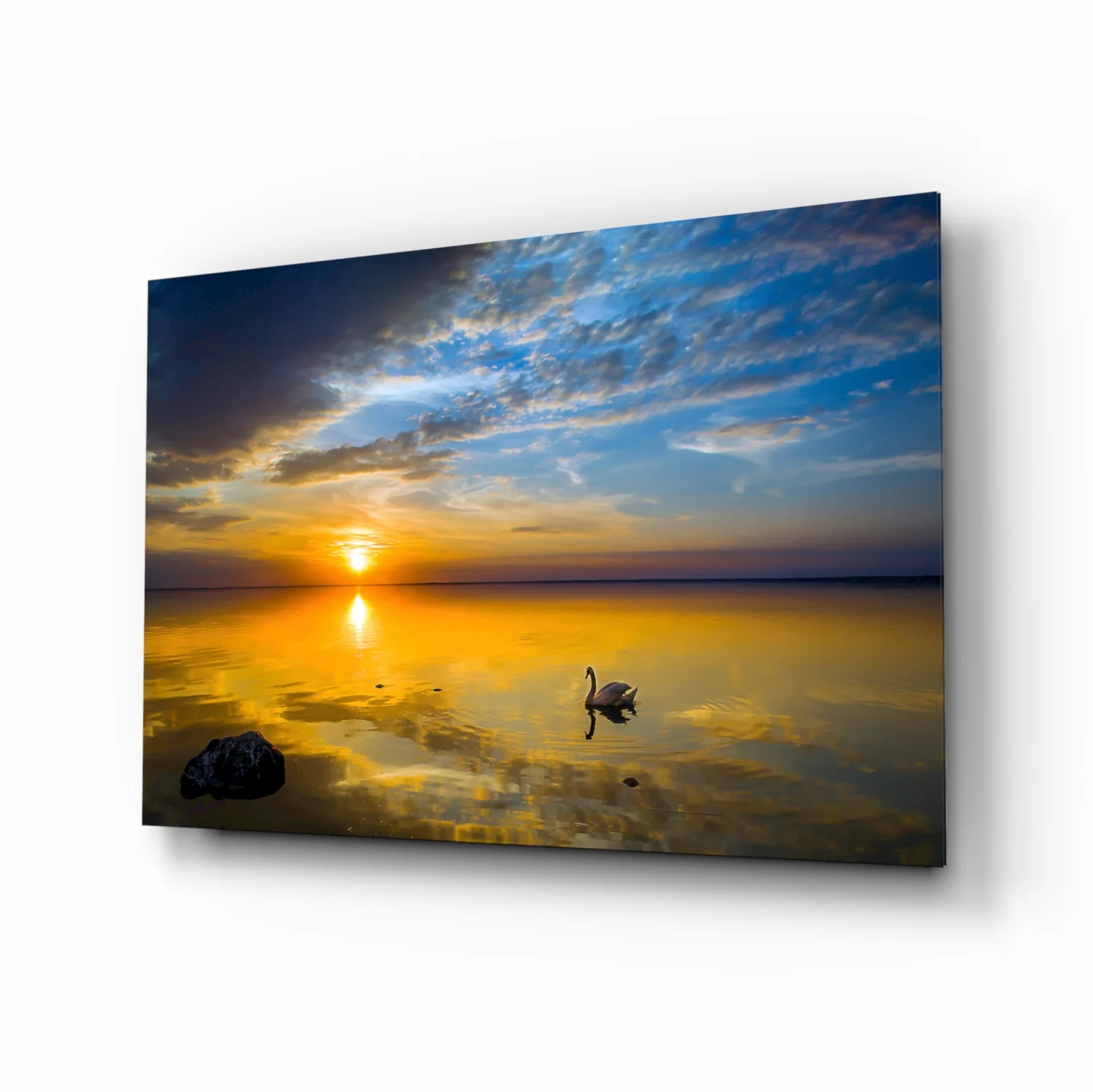 Swan Glass Wall Art - Image 2