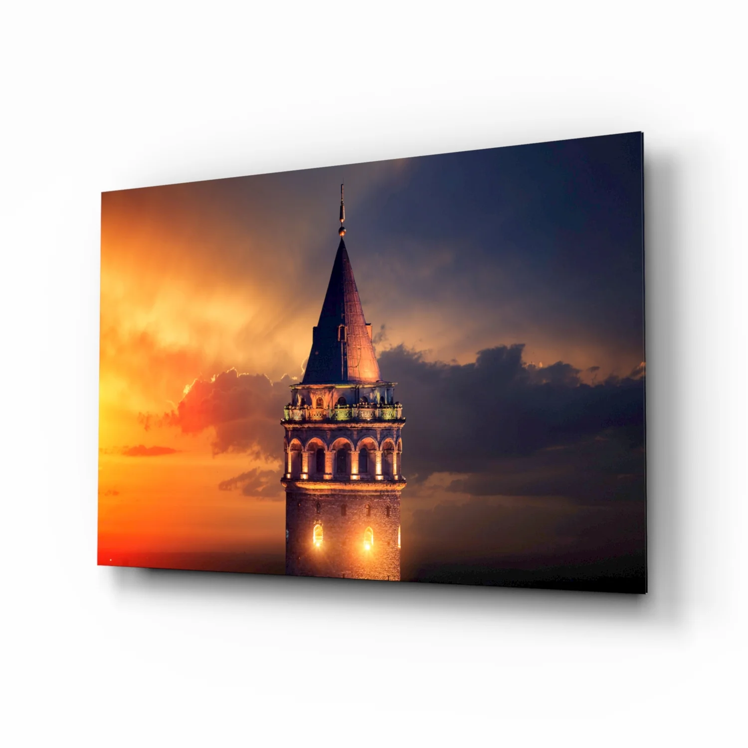 Galata Tower Glass Wall Art - Image 2