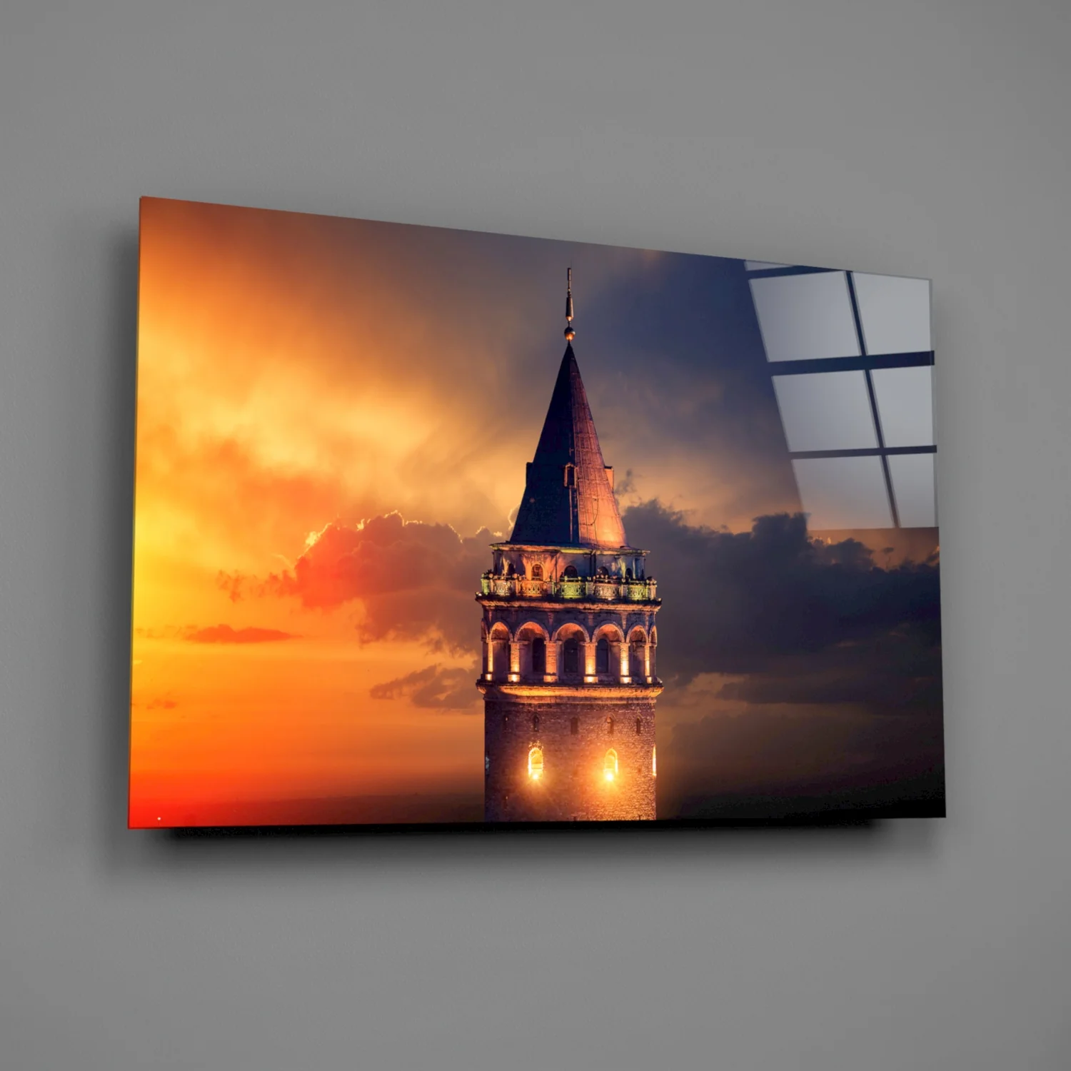 Galata Tower Glass Wall Art - Image 3