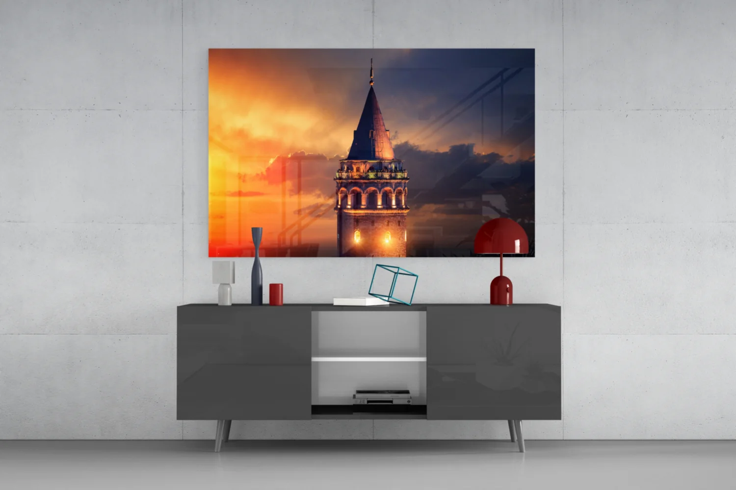 Galata Tower Glass Wall Art - Image 9