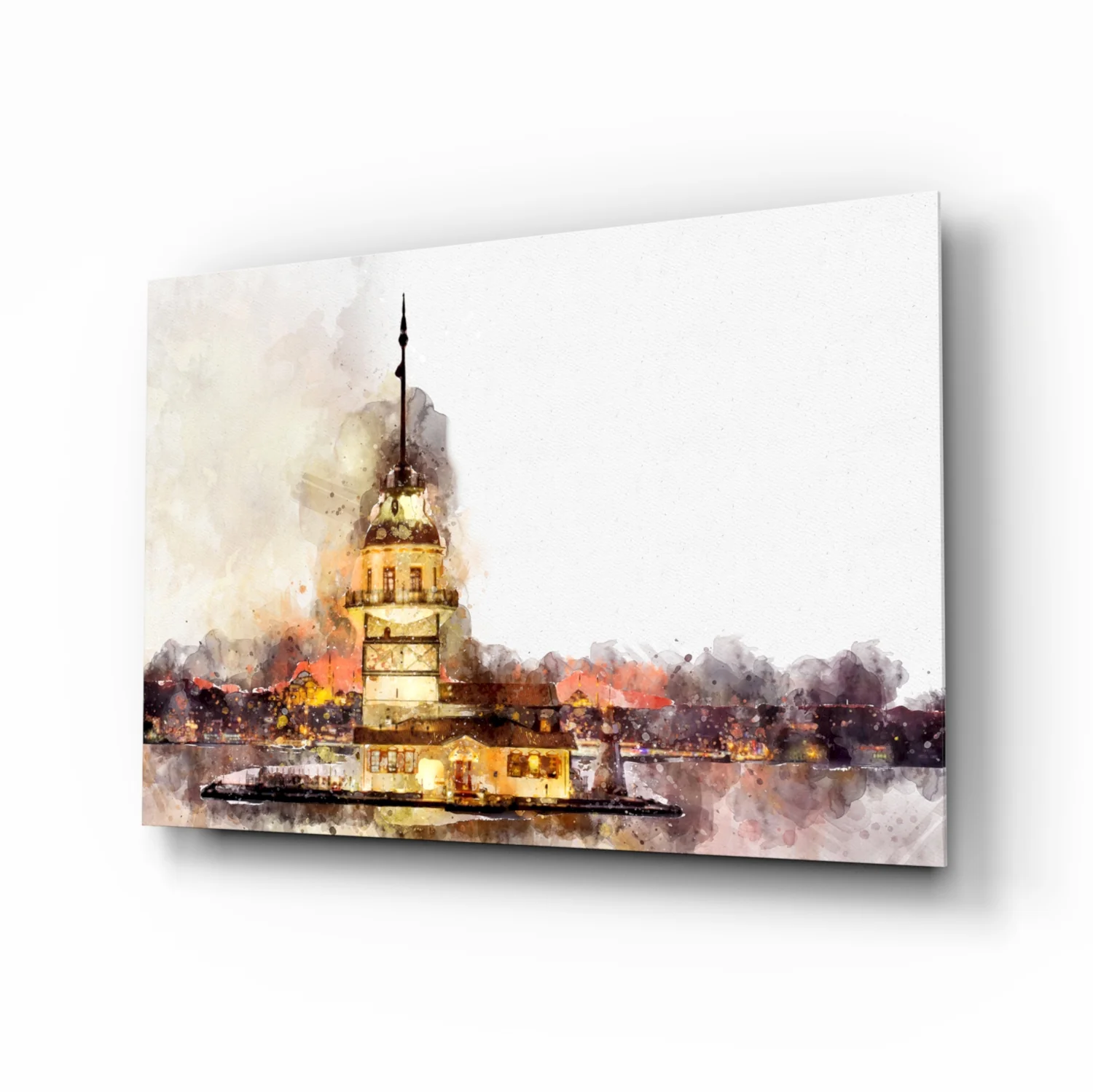 Maiden's Tower Glass Wall Art - Image 2