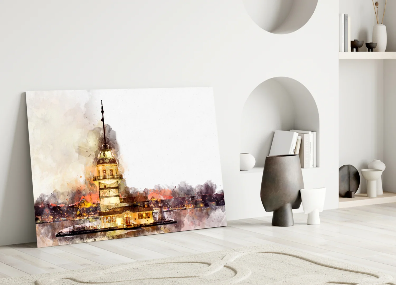 Maiden's Tower Glass Wall Art - Image 4