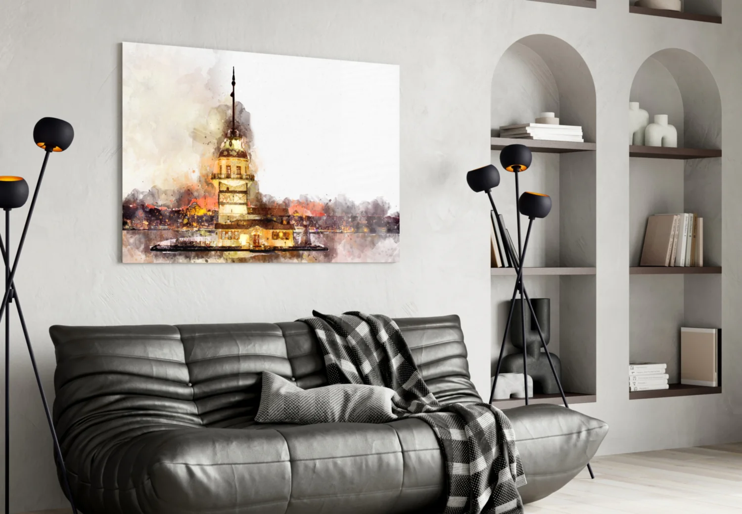 Maiden's Tower Glass Wall Art - Image 5