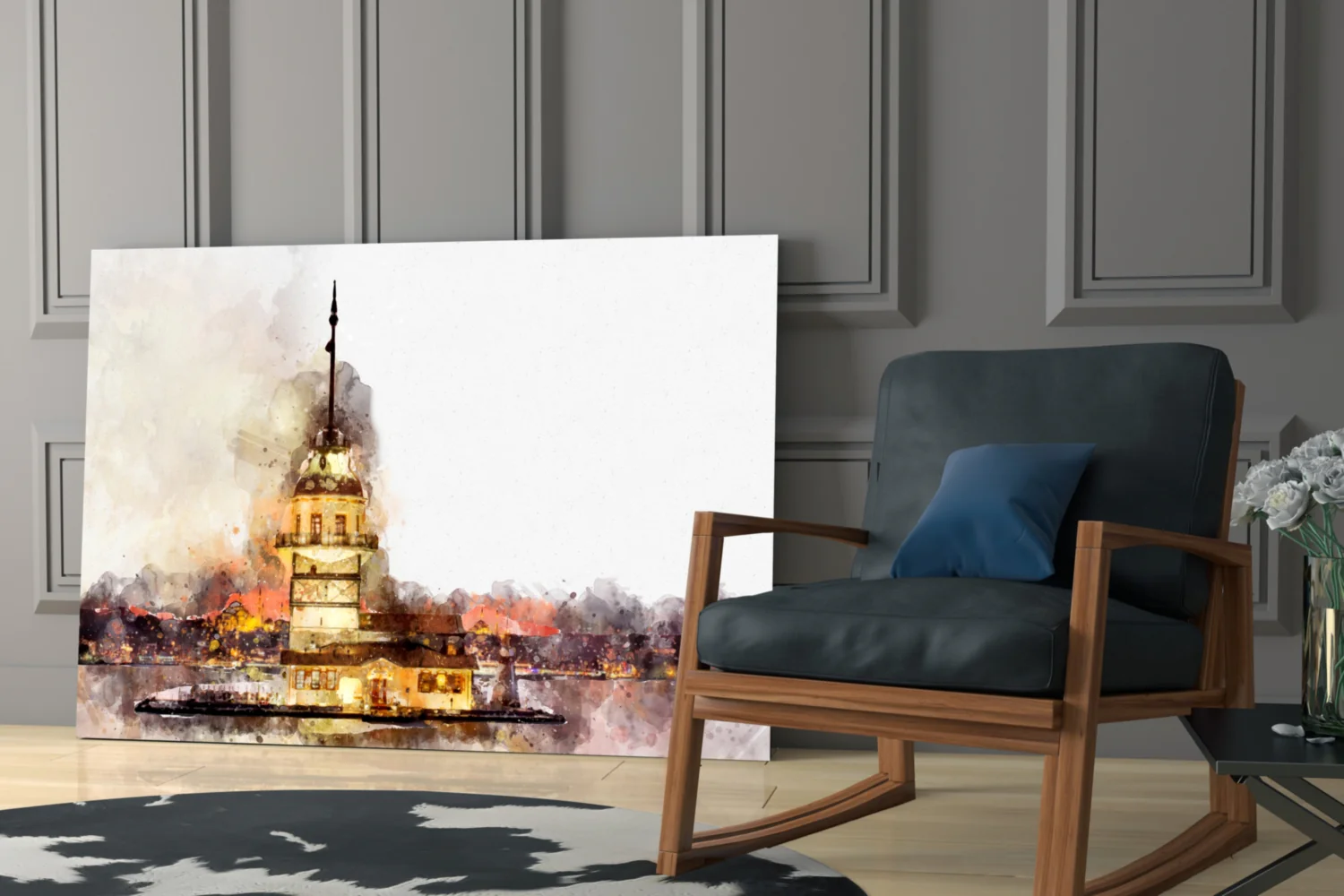 Maiden's Tower Glass Wall Art - Image 7