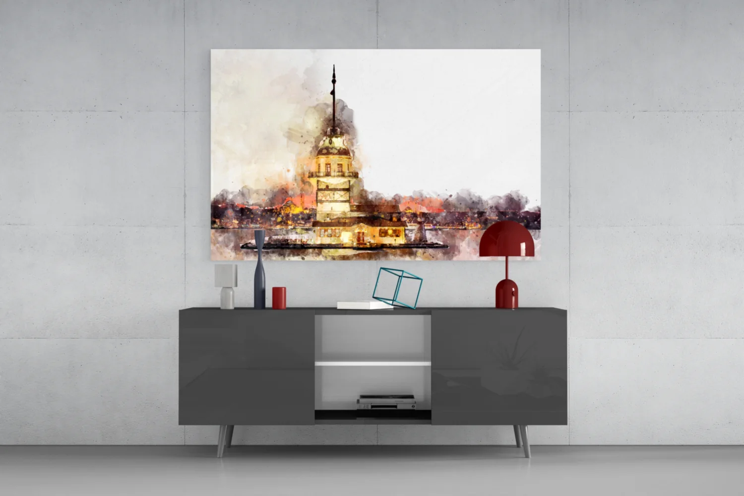 Maiden's Tower Glass Wall Art - Image 9