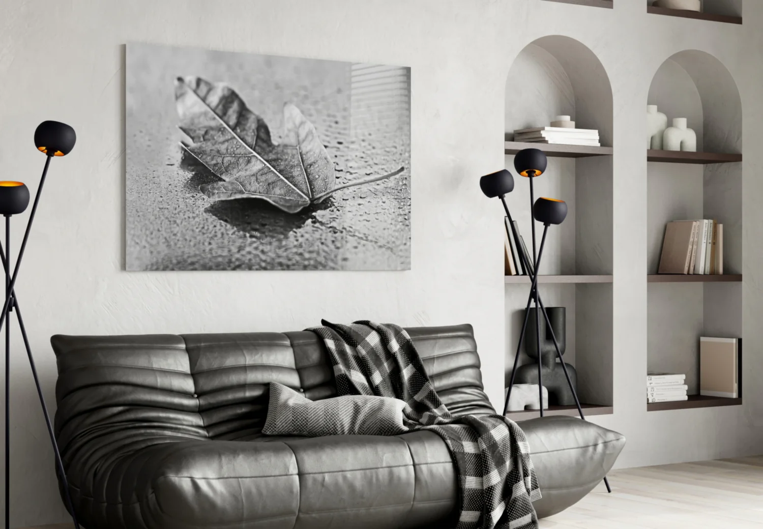 Leaf Glass Wall Art - Image 5