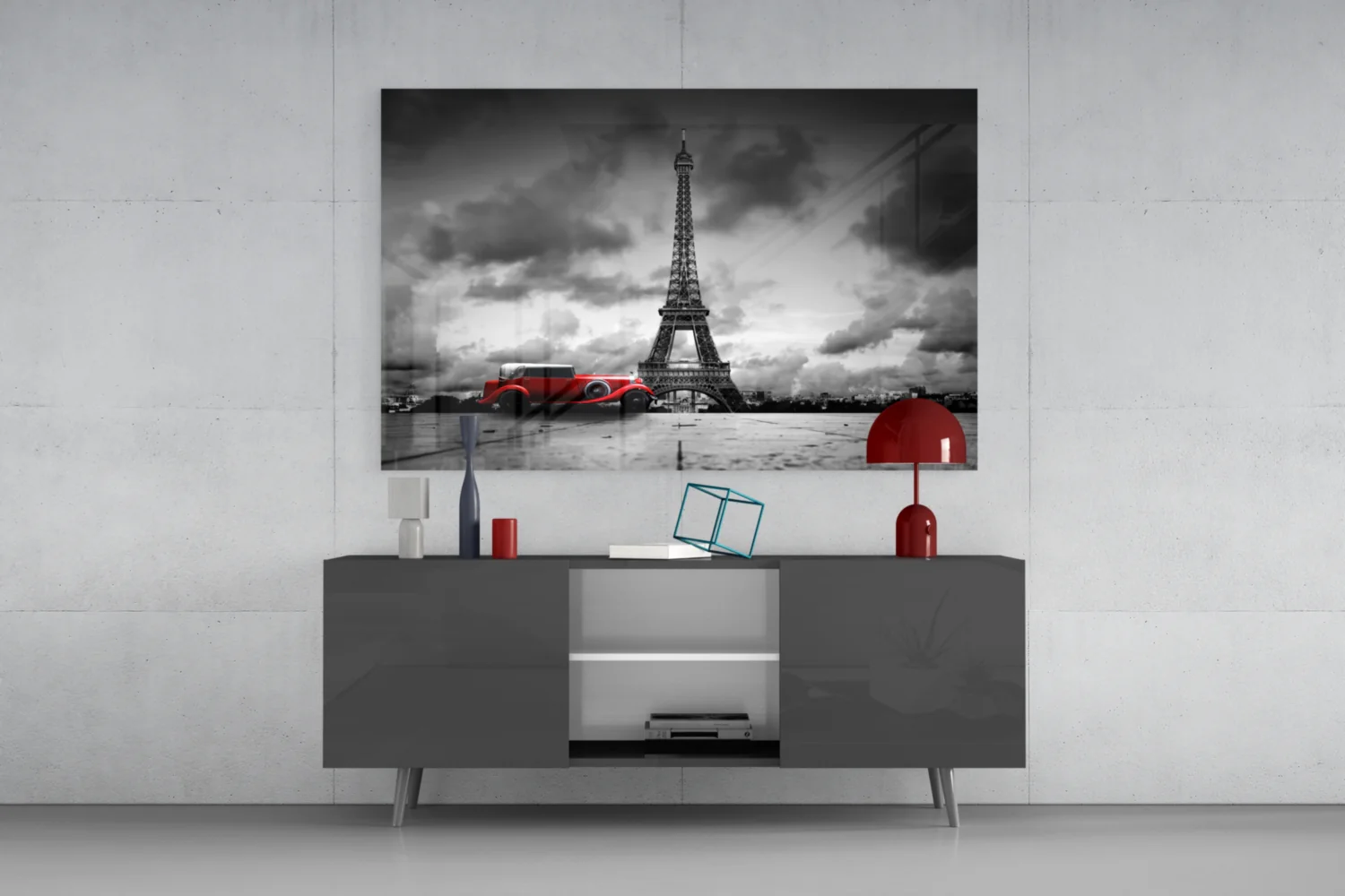 Eiffel Tower Glass Wall Art - Image 9