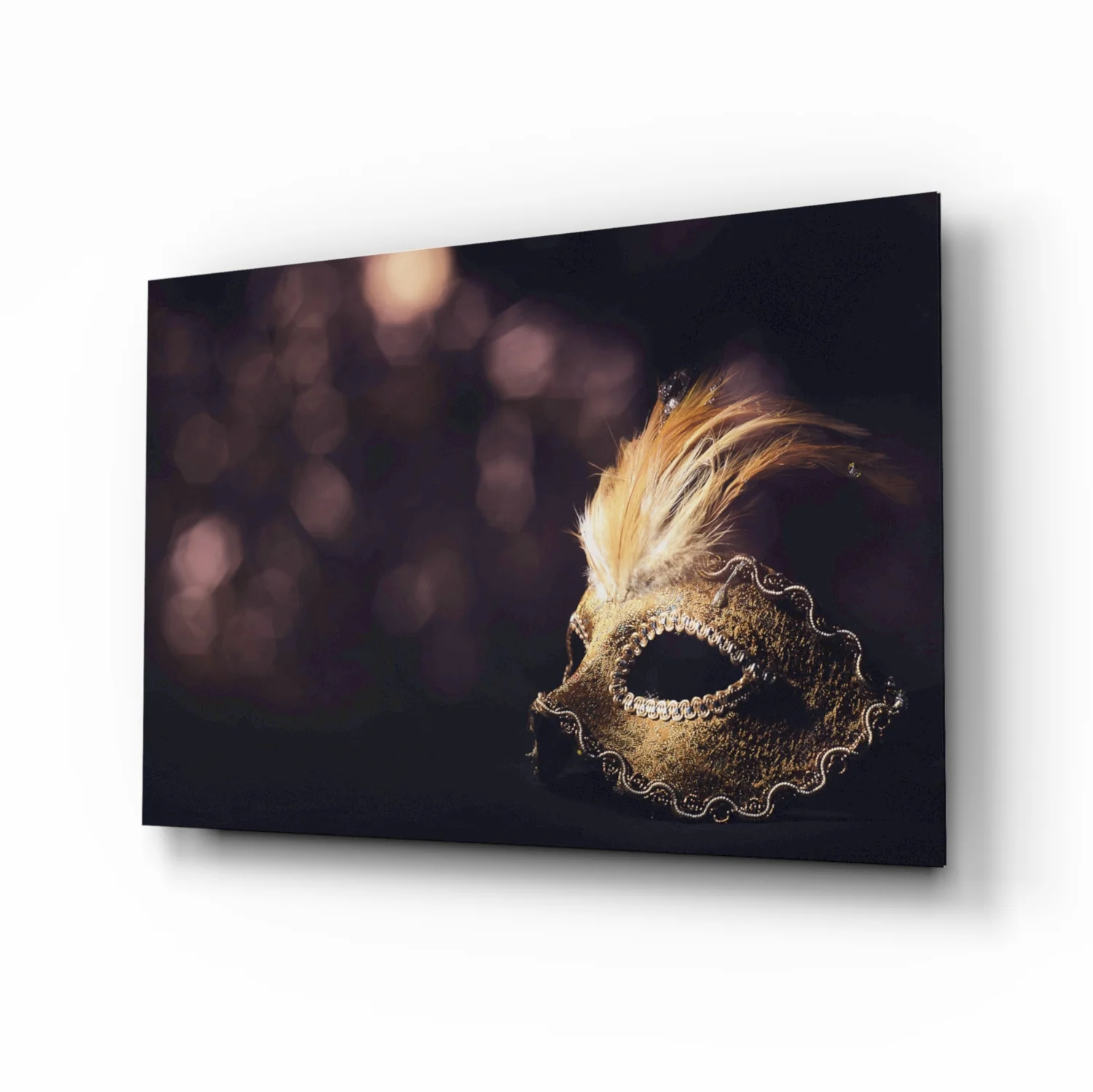 Venetian Mask Glass Wall Art - Image 2