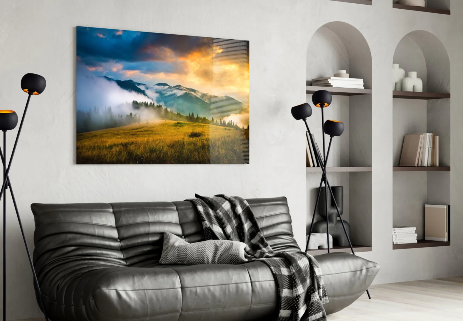 Mountain Glass Wall Art - Image 5