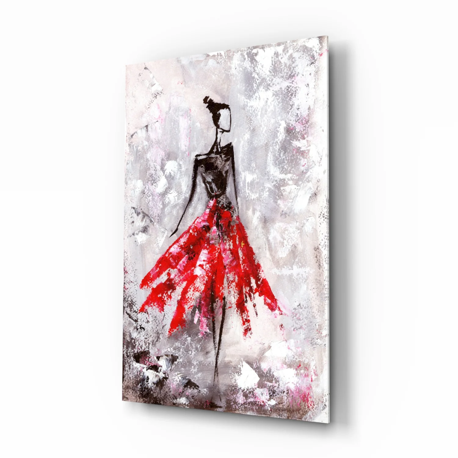 Female (Red) Glass Wall Art - Image 2