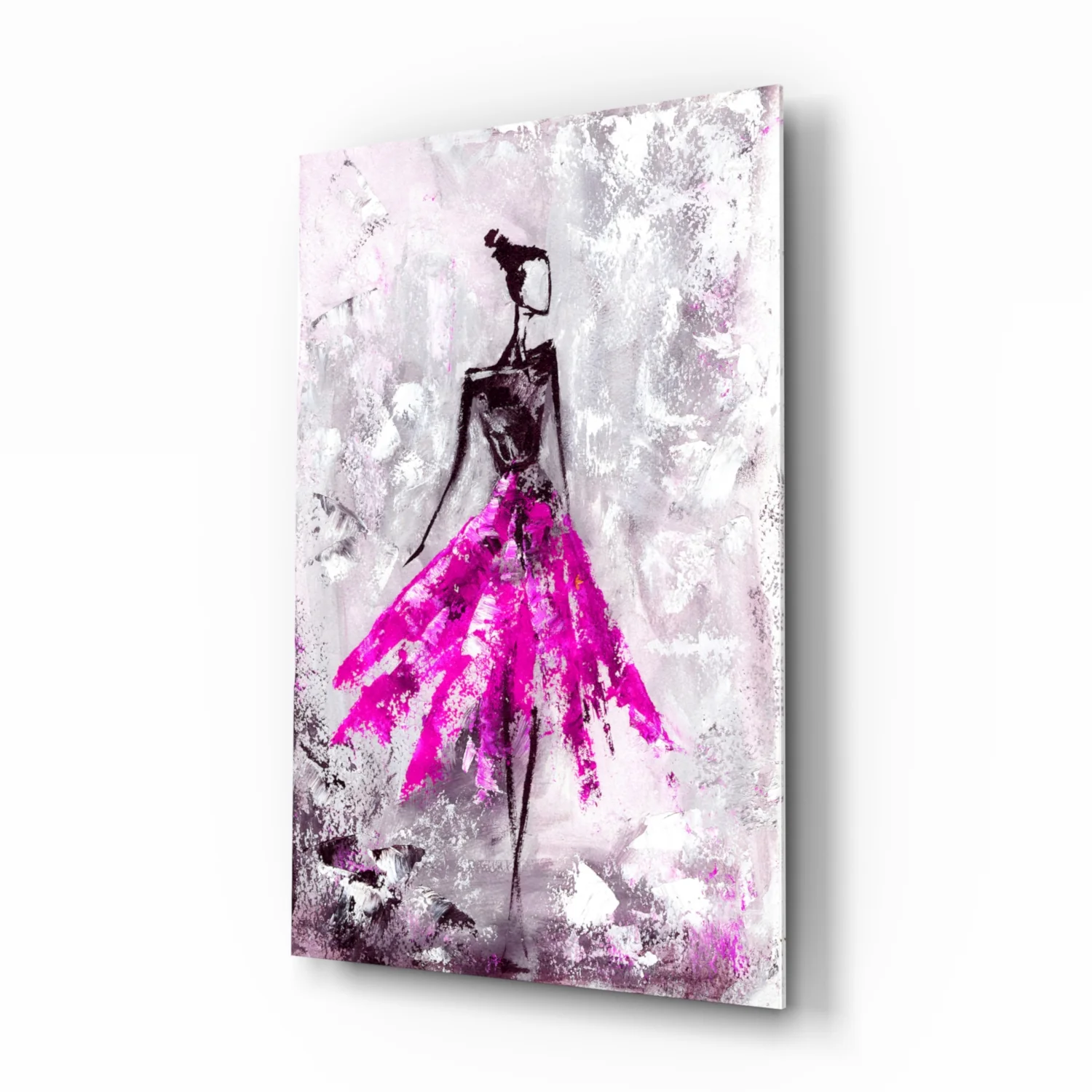 Woman (Pink) Glass Wall Art - Image 2