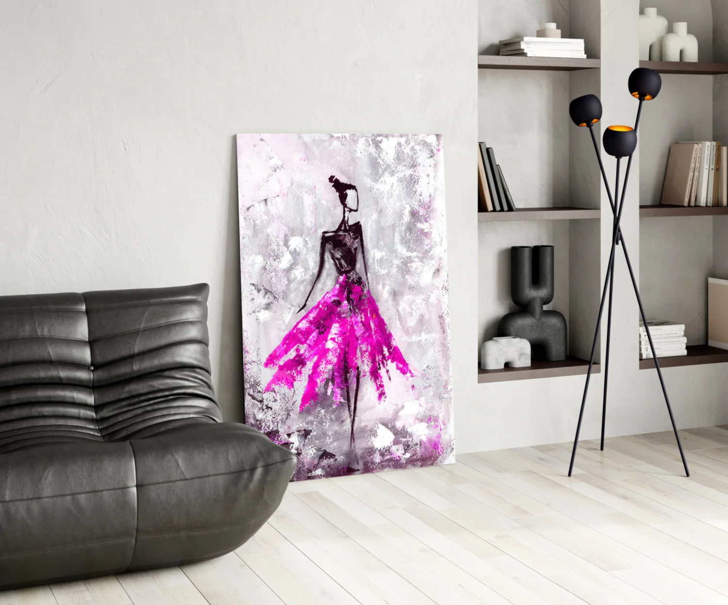 Woman (Pink) Glass Wall Art - Image 6