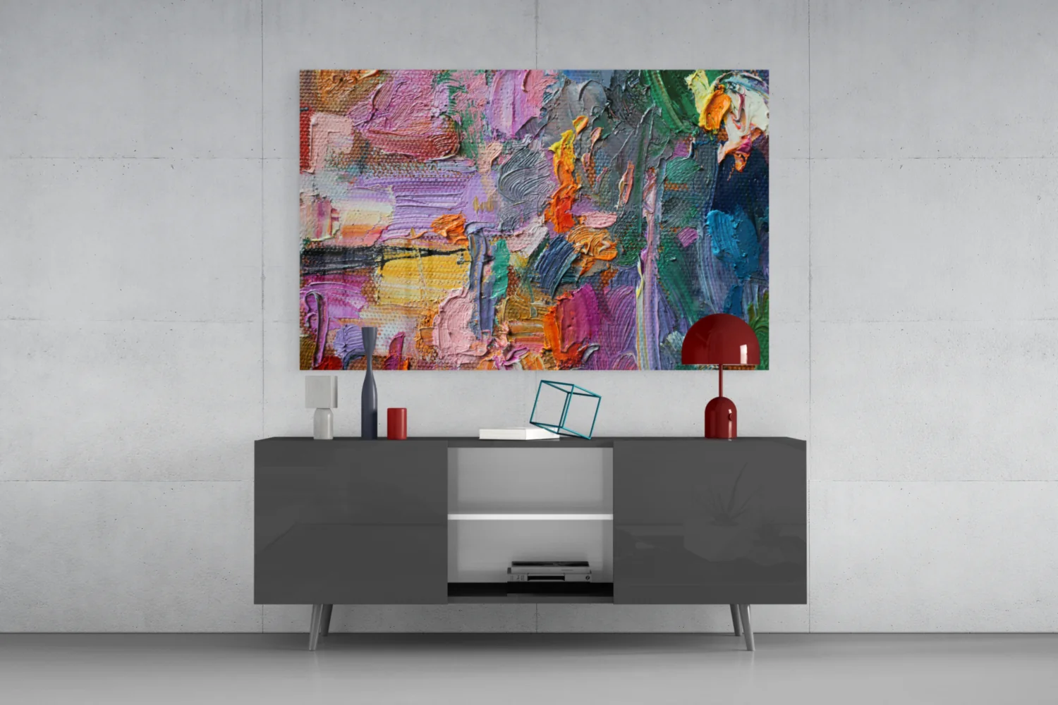 Abstract Glass Wall Art - Image 9