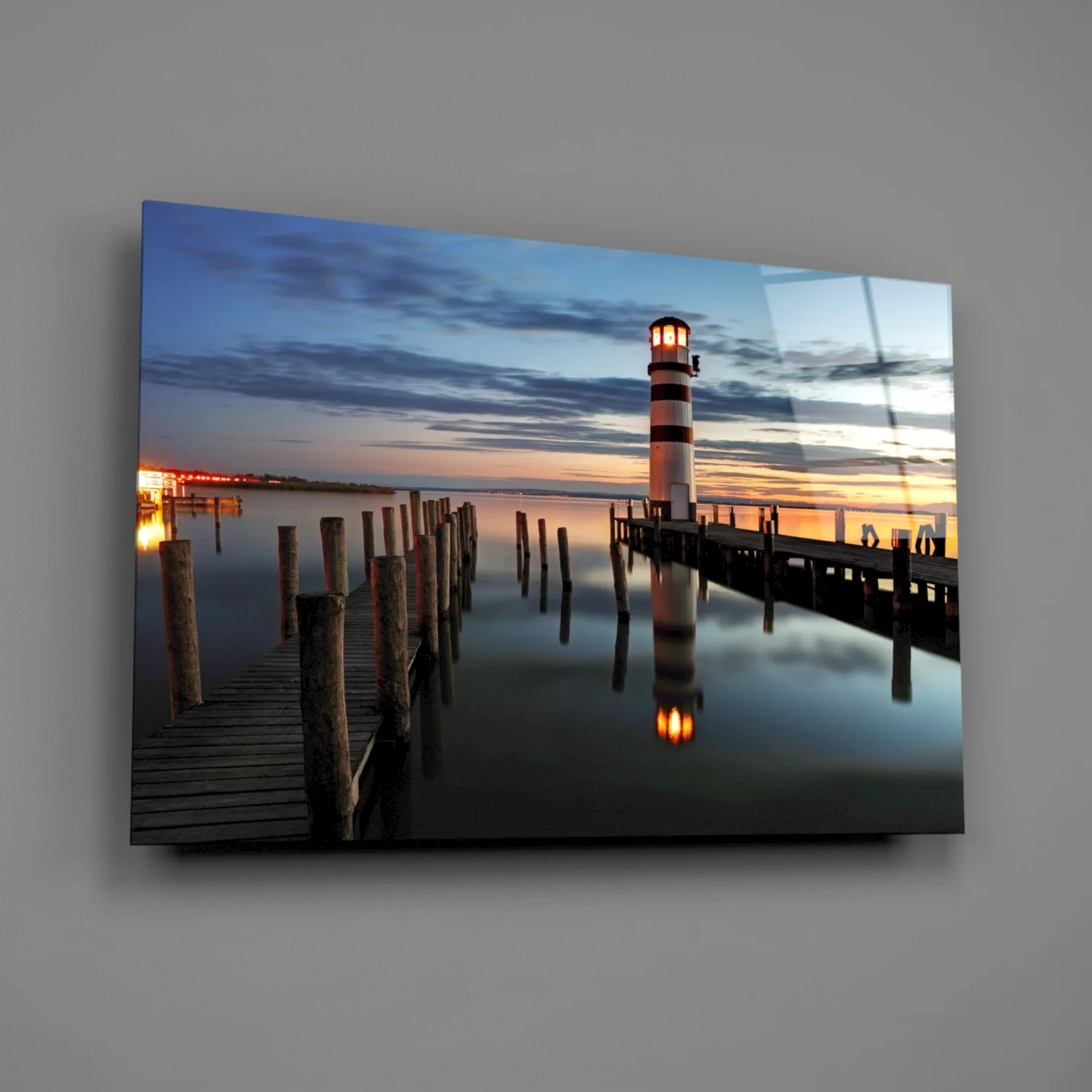 Lighthouse Glass Wall Art - Image 3