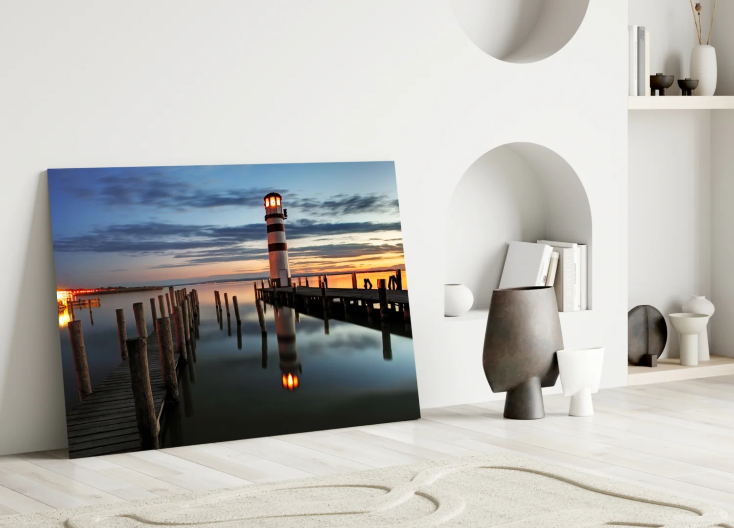 Lighthouse Glass Wall Art - Image 4