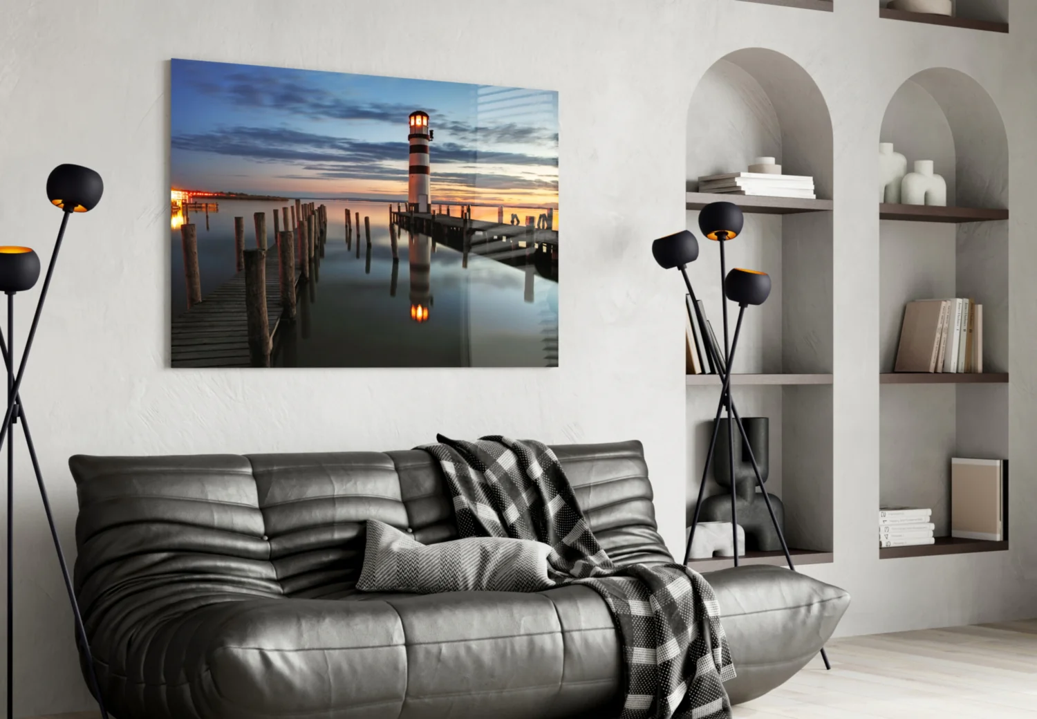 Lighthouse Glass Wall Art - Image 5