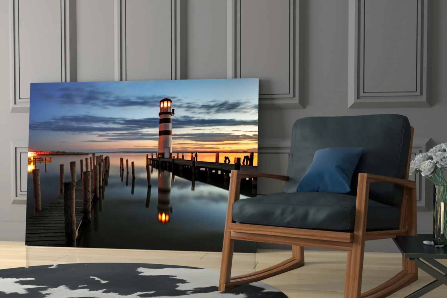 Lighthouse Glass Wall Art - Image 7