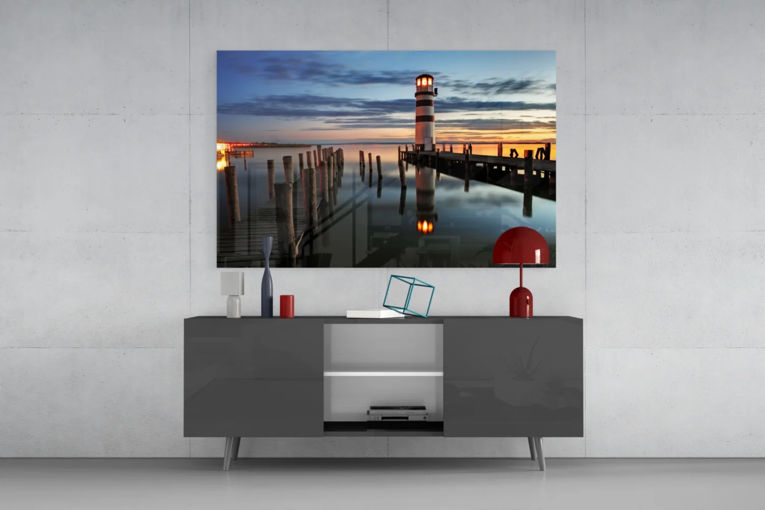 Lighthouse Glass Wall Art - Image 9