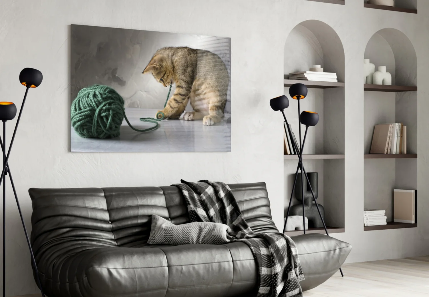 Cat Glass Wall Art - Image 4