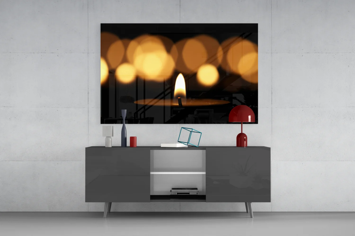 Candle Glass Wall Art - Image 8