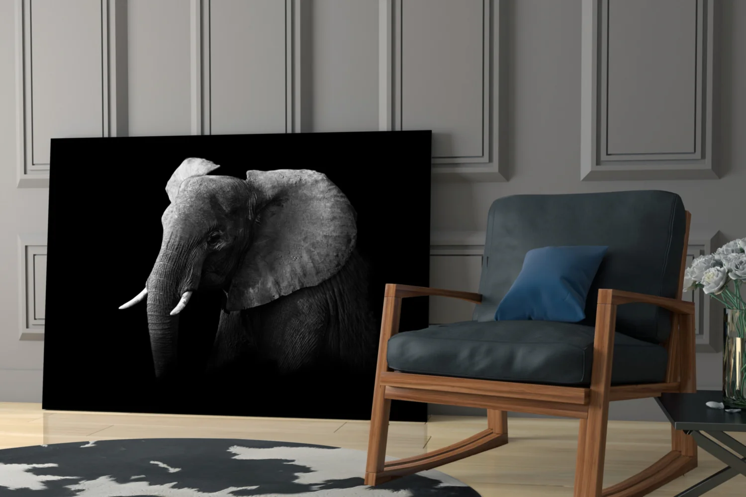 Elephant Glass Wall Art - Image 6