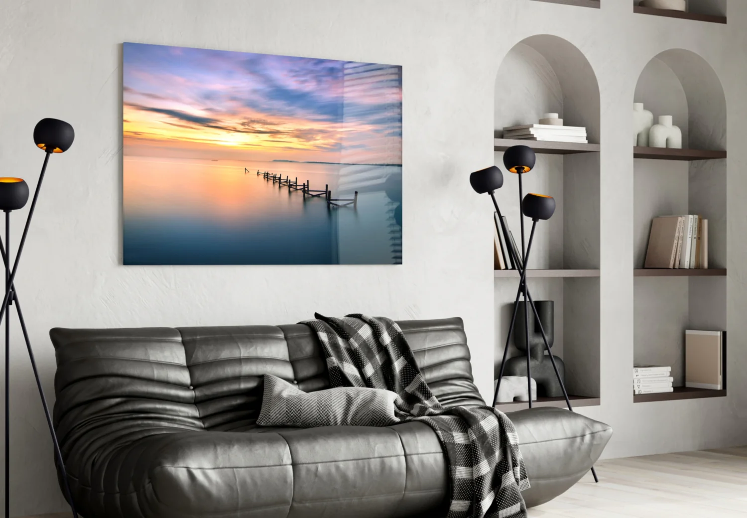 Sunset Glass Wall Art - Image 4