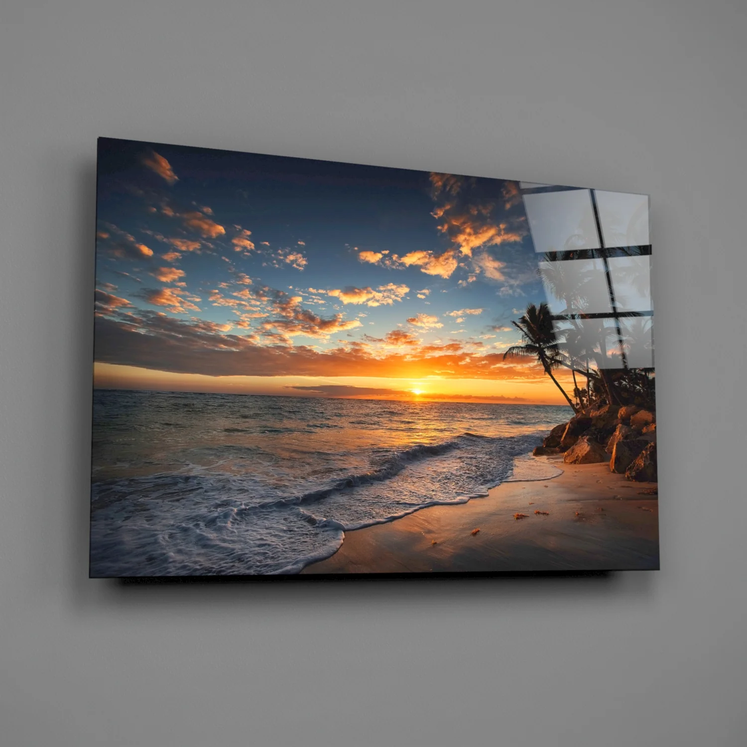 Palm Trees Glass Wall Art - Image 2