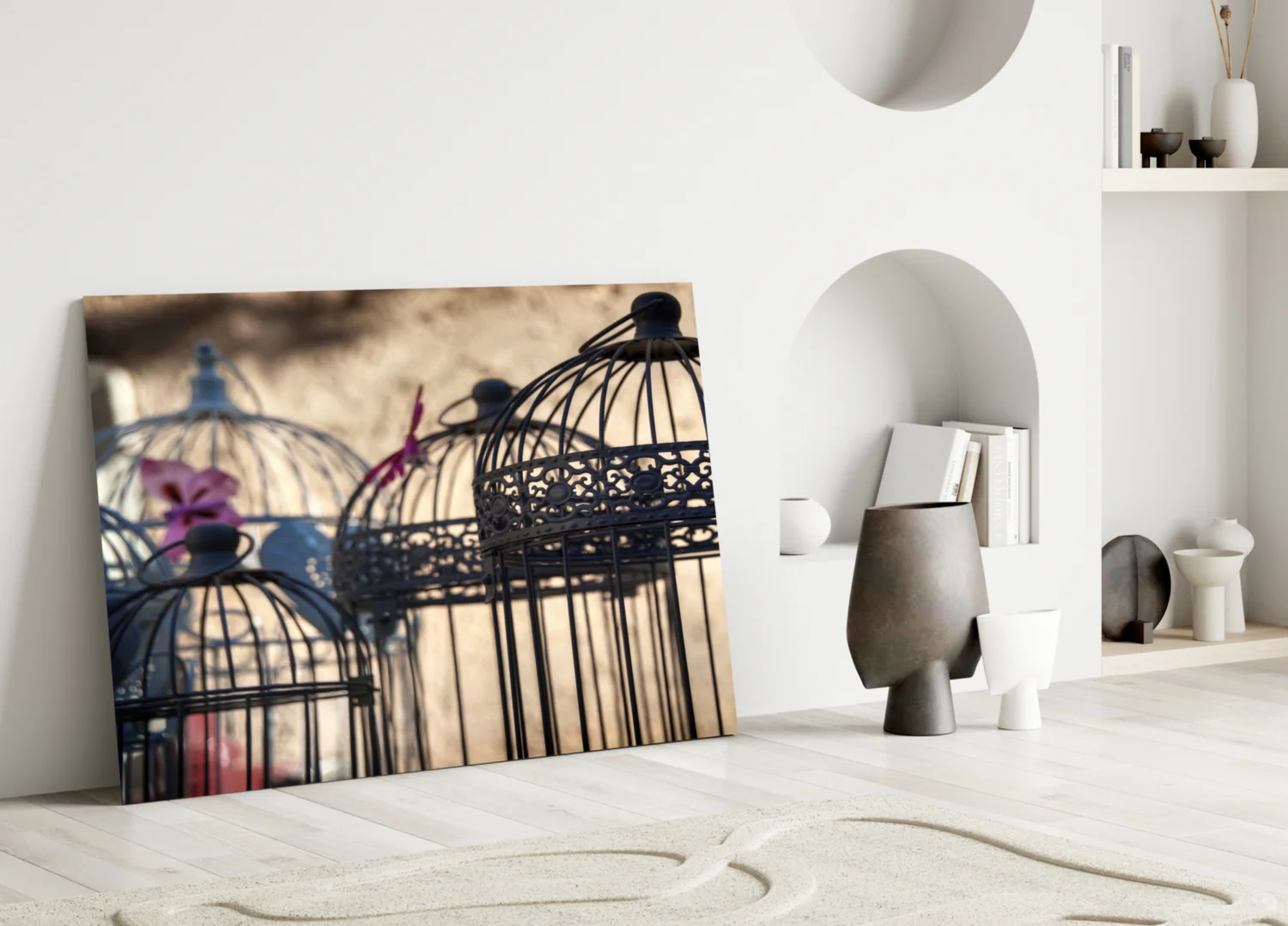 Birdcage Glass Wall Art - Image 3