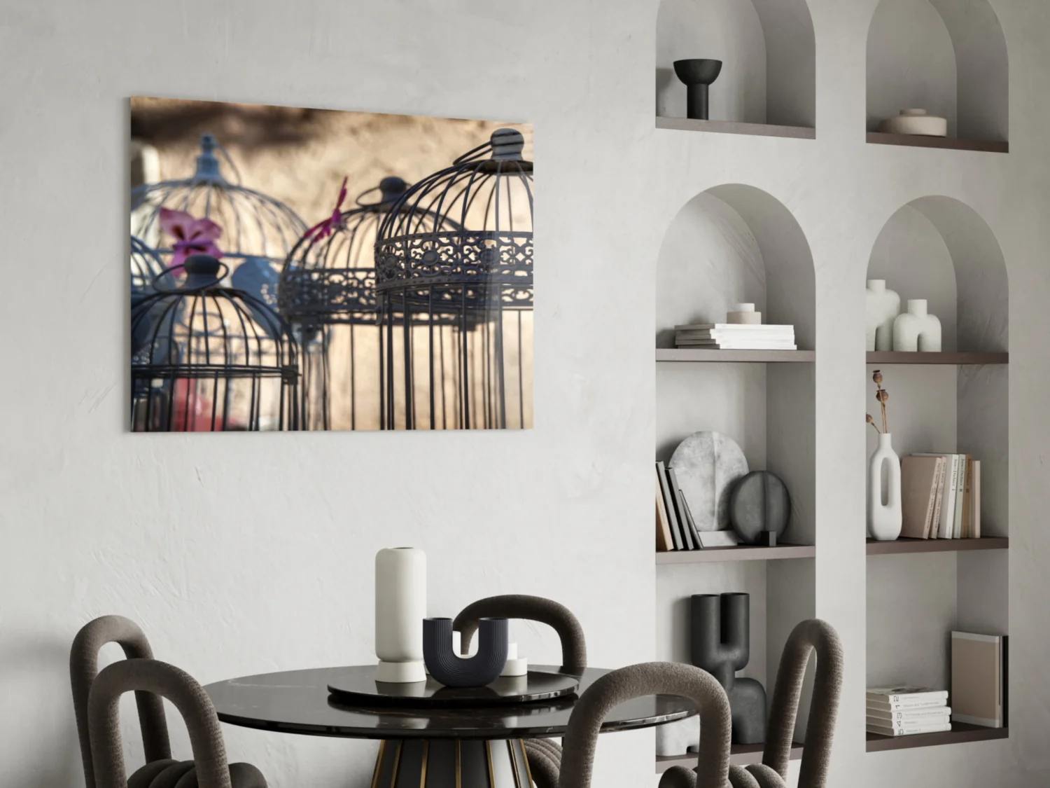 Birdcage Glass Wall Art - Image 5