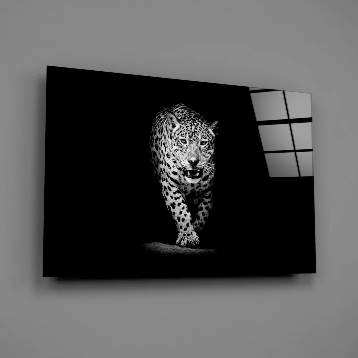 Leopard Glass Wall Art - Image 2