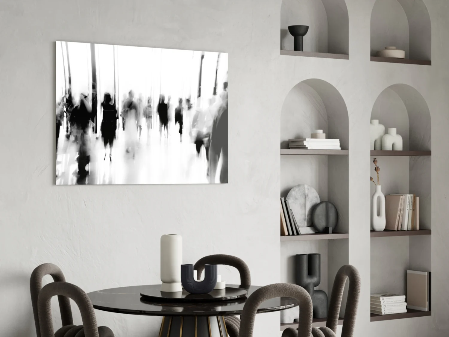 Glass Wall Art in Crowds - Image 5