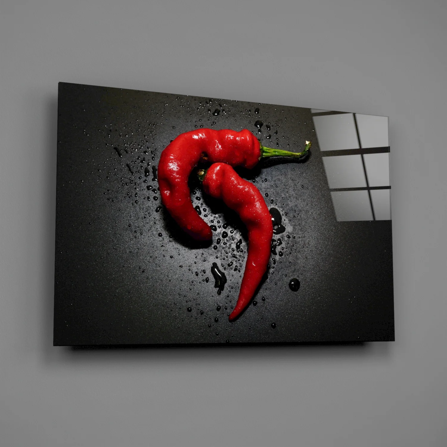 Red Pepper Glass Wall Art - Image 2