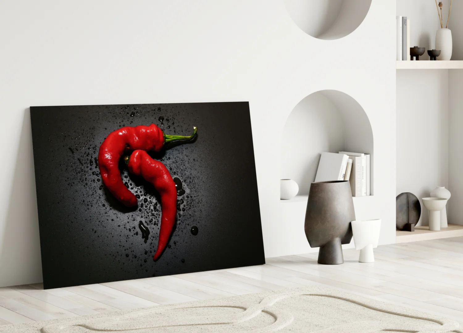 Red Pepper Glass Wall Art - Image 3