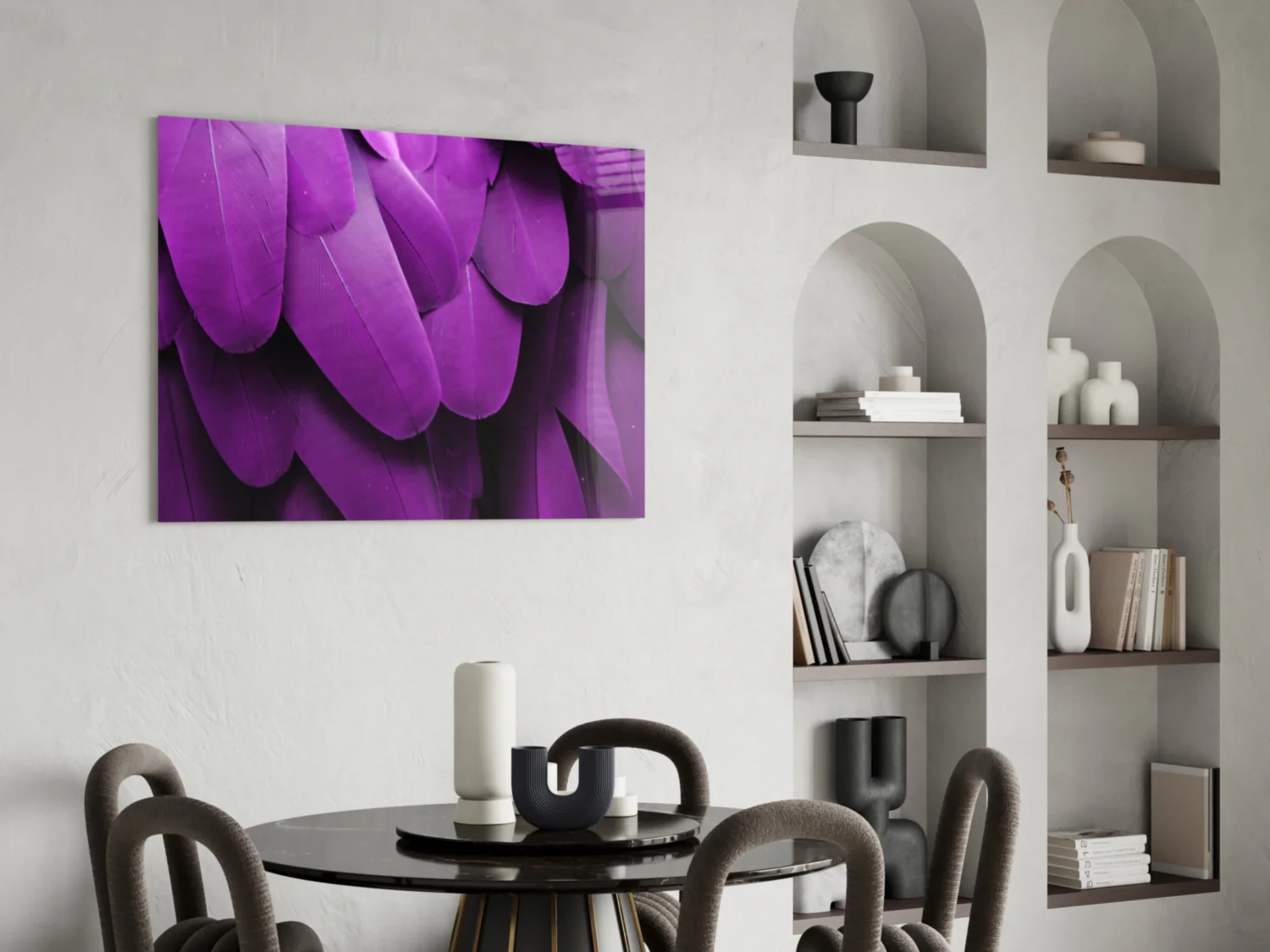 Bird Feathers Glass Wall Art - Image 5