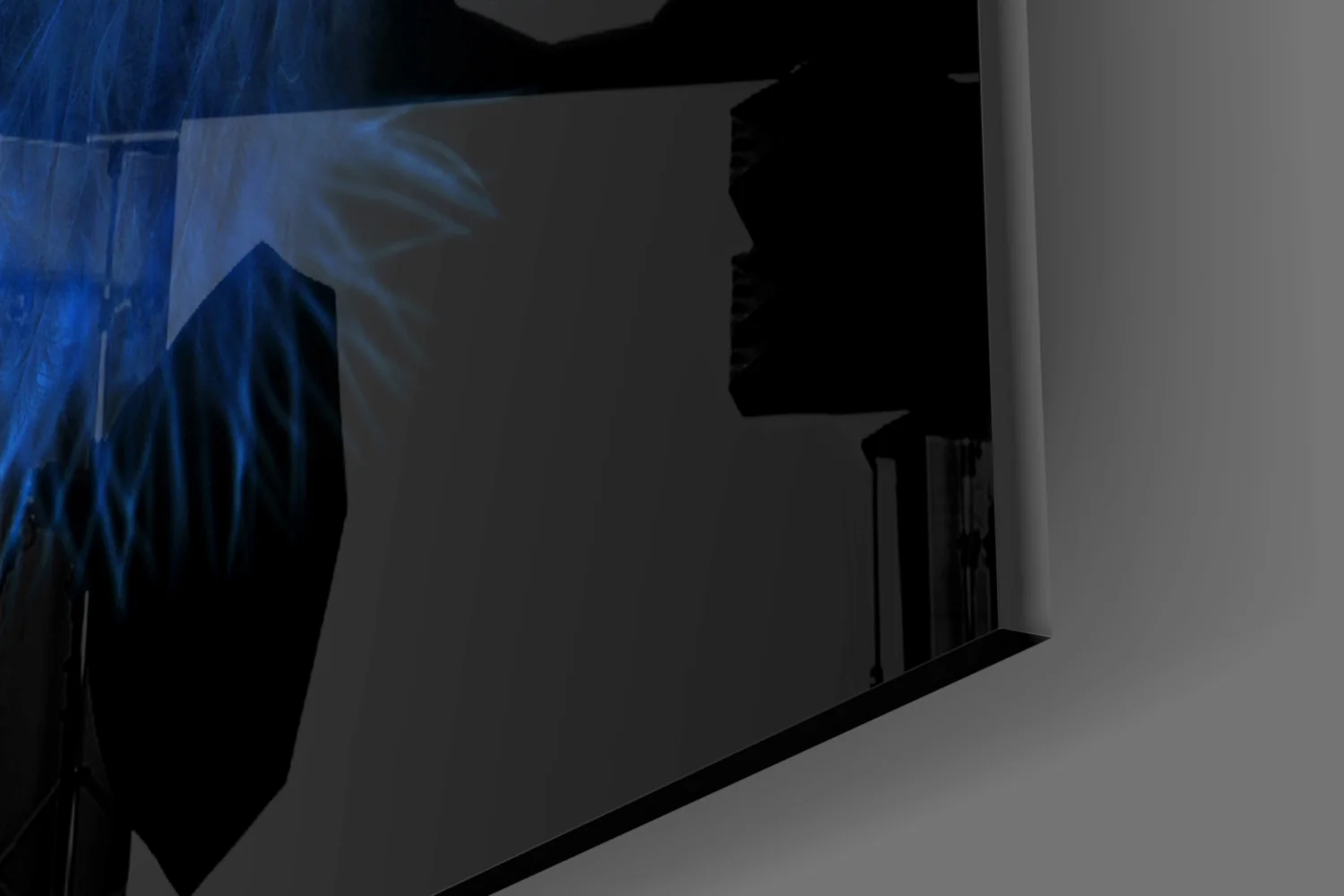 Blue Feather Glass Wall Art - Image 7