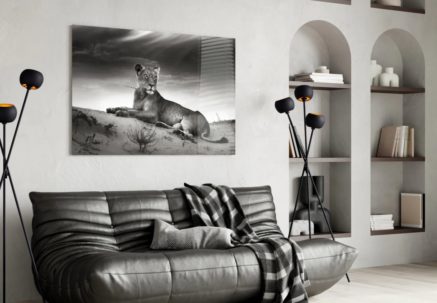 Lioness Glass Wall Art - Image 4