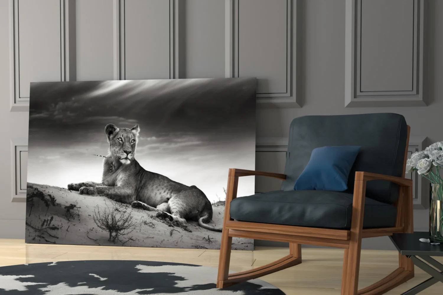 Lioness Glass Wall Art - Image 6
