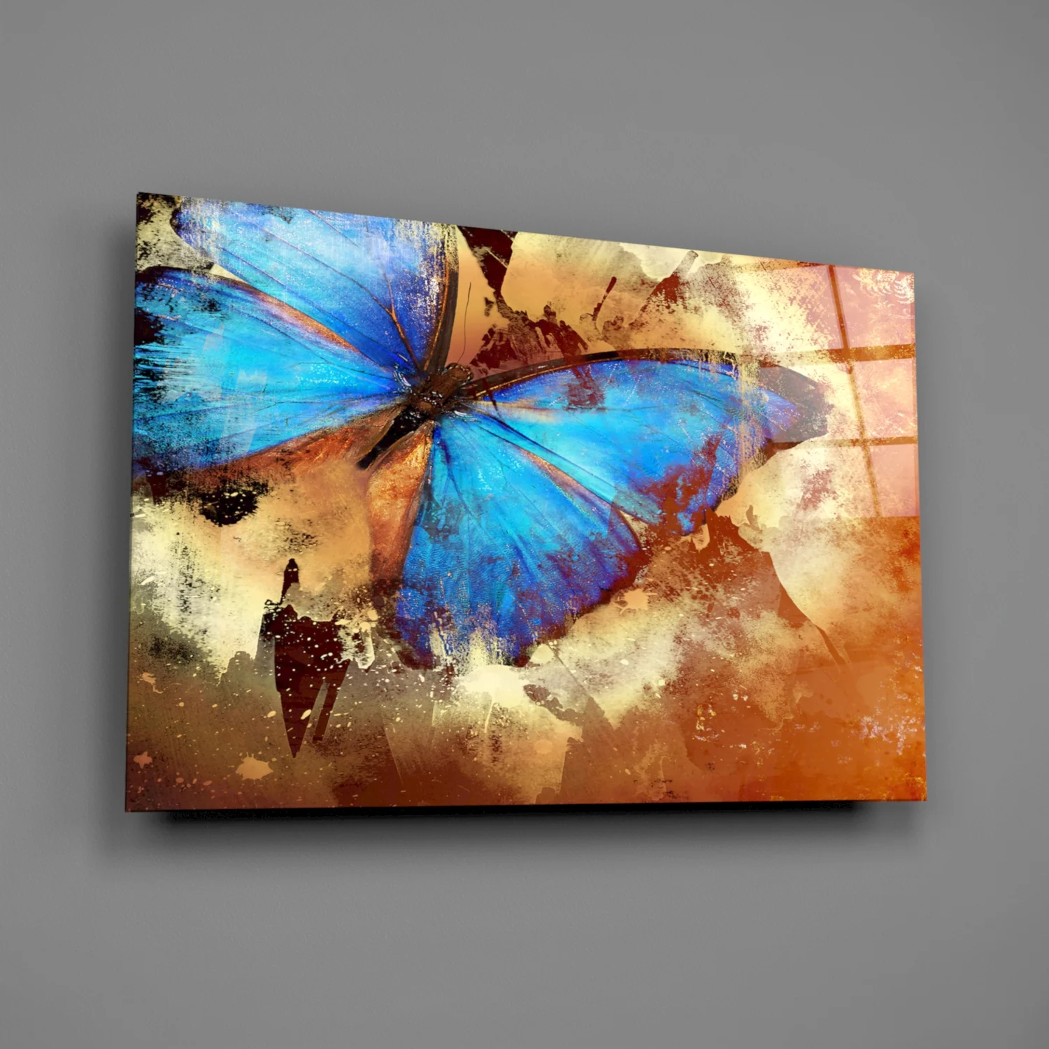 Butterfly Glass Wall Art - Image 2