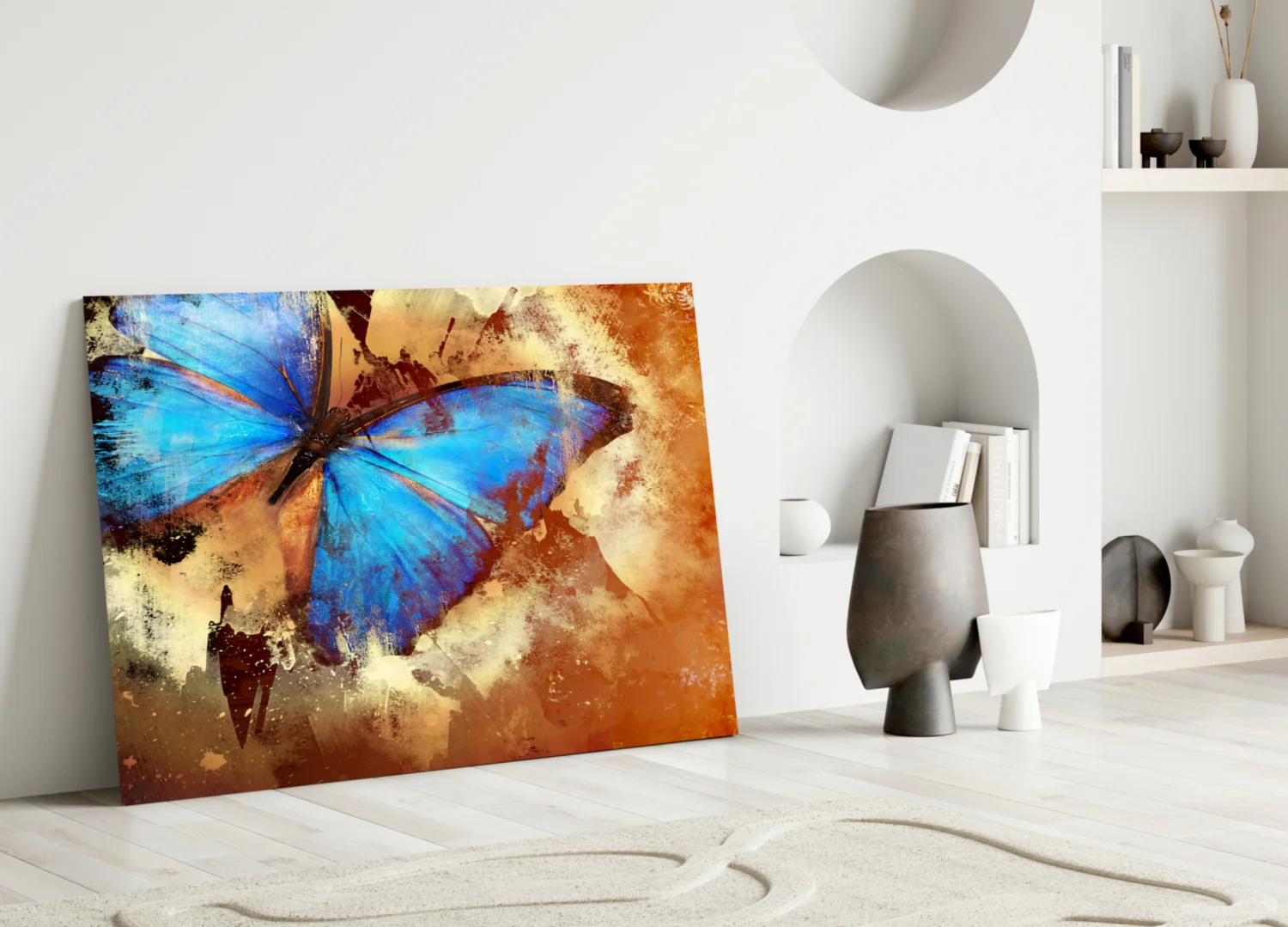 Butterfly Glass Wall Art - Image 3